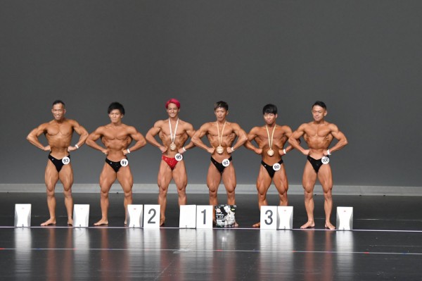2025-08-31中四国クラス別男子ボディビル65kg以下級表彰