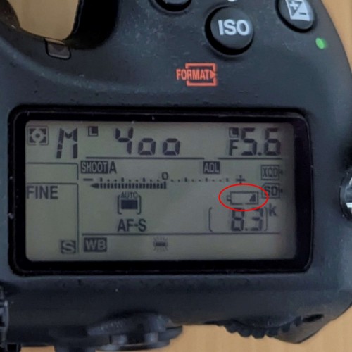 2025-10-25互換バッテリー電池残量少ない