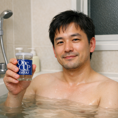 2026-02-10男が湯舟に入っている